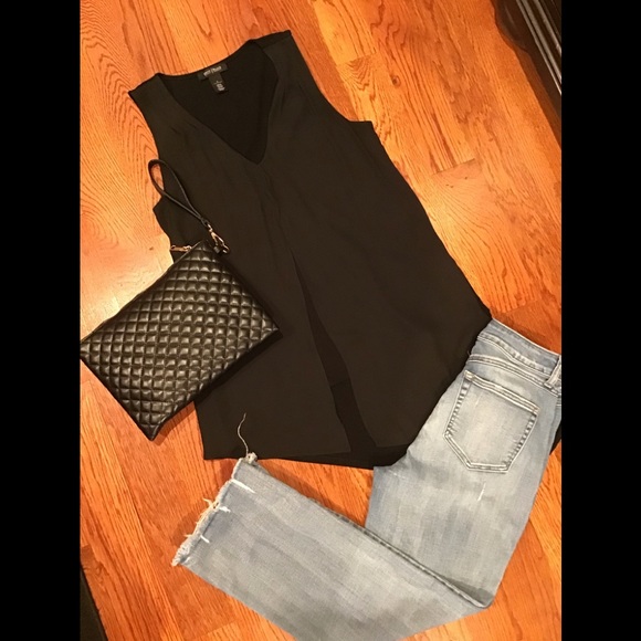 White House Black Market Asymmetrical Tank Style Top Size S - Picture 13 of 16